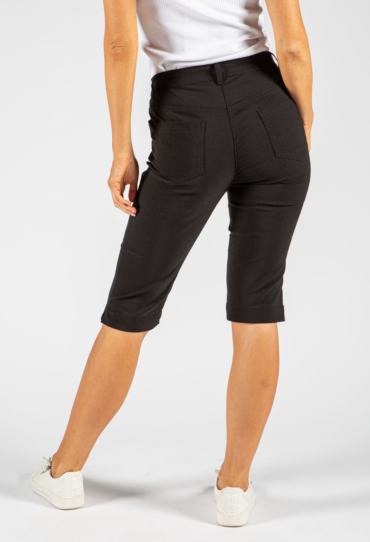 Split Hem Capri Pants