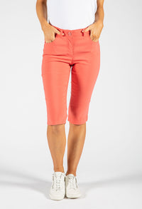 Split Hem Capri Pants