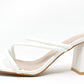 Triple Strap Slip On Heel