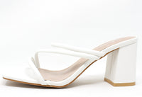 Triple Strap Slip On Heel