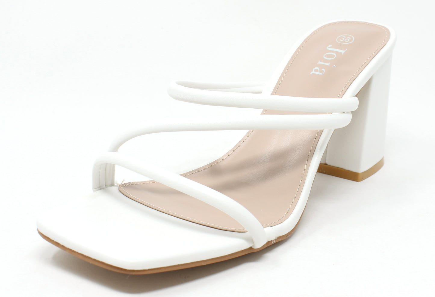 Triple Strap Slip On Heel