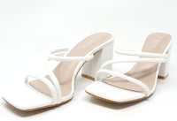 Triple Strap Slip On Heel