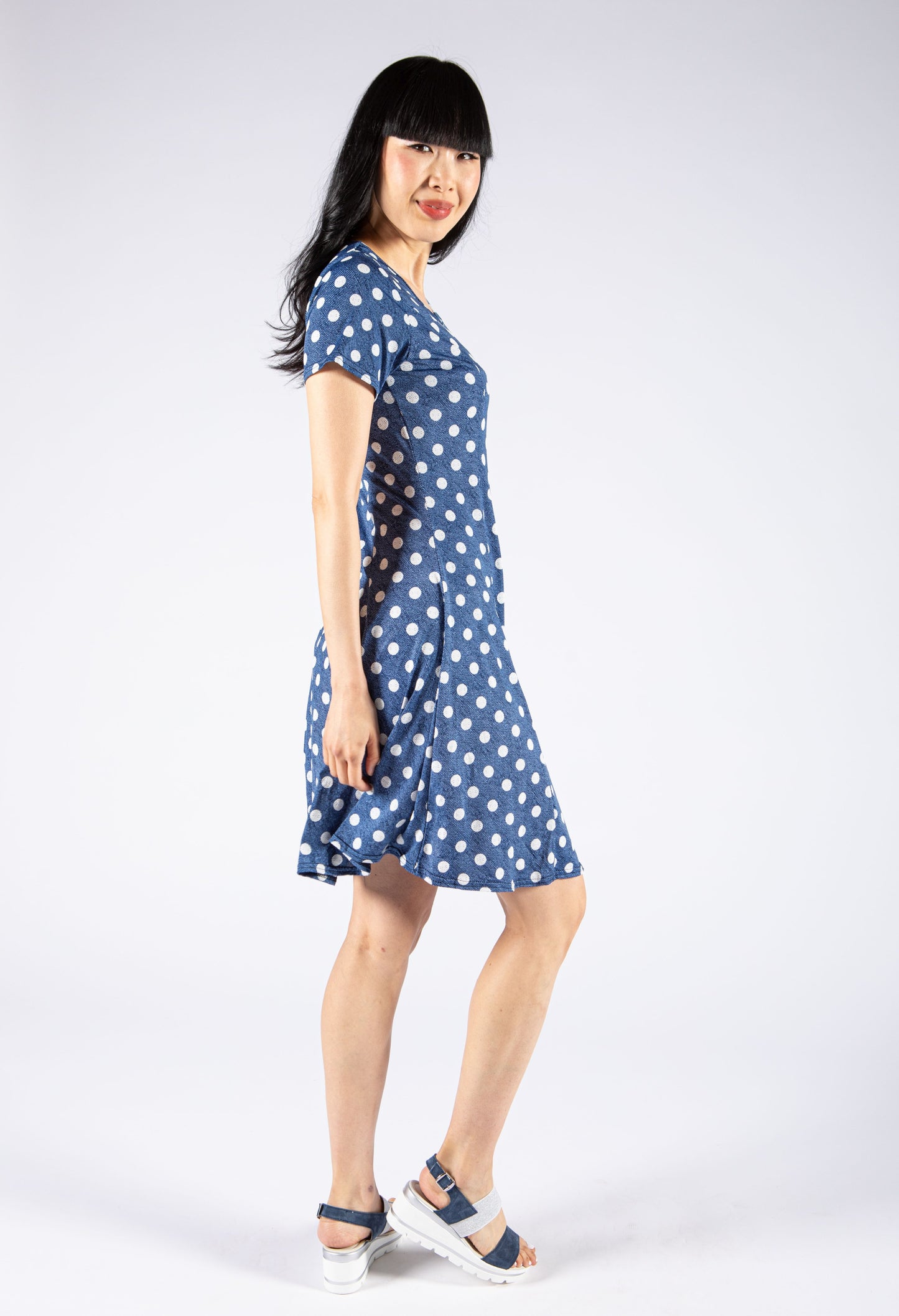 Polka Dot Fit and Flare Dress