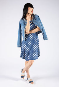 Polka Dot Fit and Flare Dress