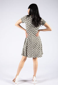 Polka Dot Fit and Flare Dress