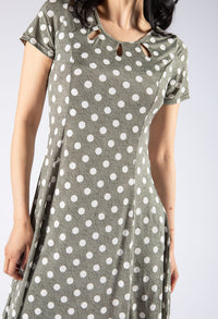 Polka Dot Fit and Flare Dress