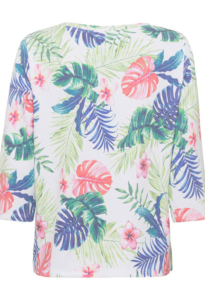 Tropical Print Sweatshirt