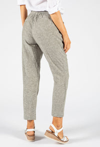 Soft Linen Comfort Waistband Trousers