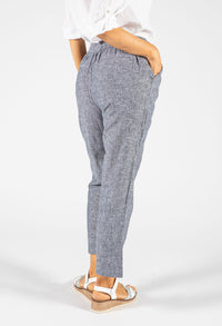 Soft Linen Comfort Waistband Trousers