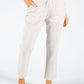 Soft Linen Comfort Waistband Trousers