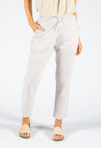 Soft Linen Comfort Waistband Trousers