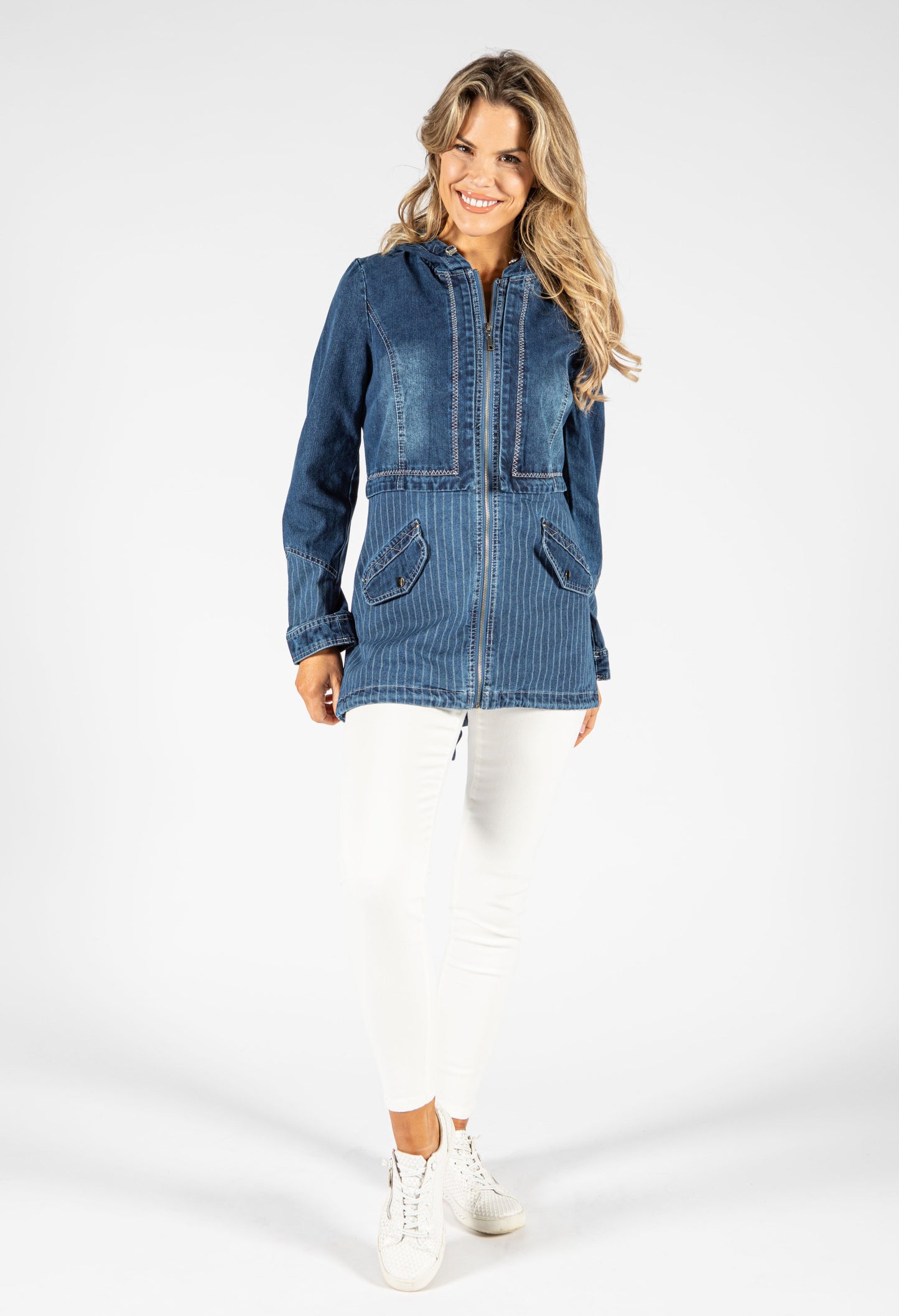 Denim Zip Up Jacket