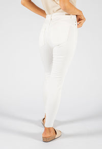 PIPER HUGGER ANKLE SKINNY IN PORCELAIN