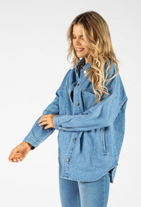 Denim Look Shacket