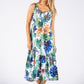 Tropical Print Sleeveless Dress