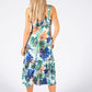 Tropical Print Sleeveless Dress