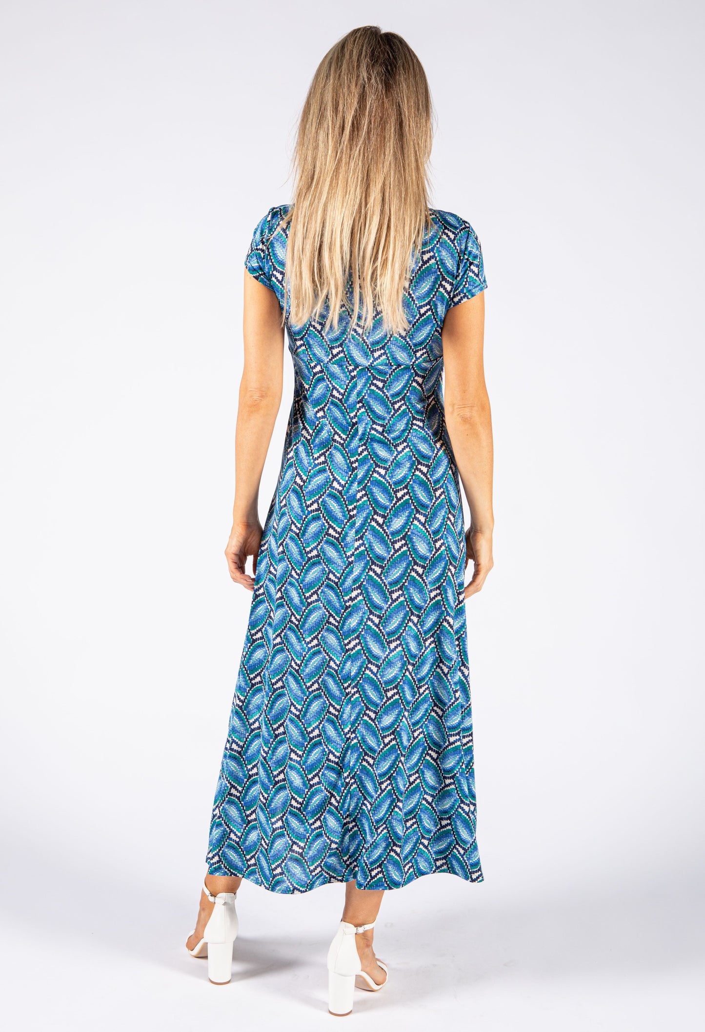 Knot Front V Neckline Dress