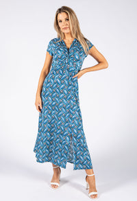 Knot Front V Neckline Dress