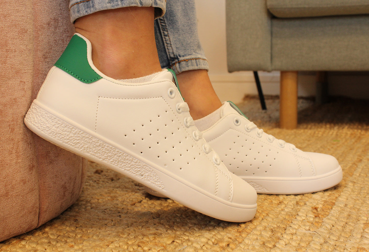 Colour Block Heel Trainers