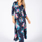 Mixed Flower Print Dress