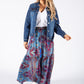 Paisley Print Maxi Skirt