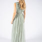 Maxi Dress With Ruffle Shoulder Detail