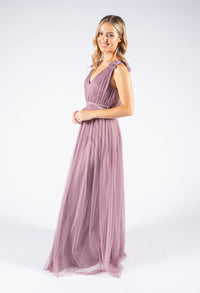 Maxi Dress With Ruffle Shoulder Detail