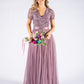 Maya Embellished Maxi Dress With Sash Belt