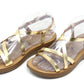 Metallic Strap Sandal