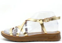 Metallic Strap Sandal