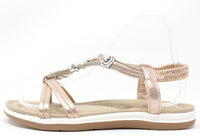 Beading Detail Diamante Sandal