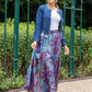 Paisley Print Maxi Skirt