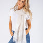 Tassel Detail Linen Scarf