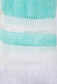 Tassel Detail Linen Scarf