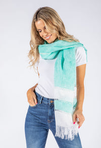 Tassel Detail Linen Scarf