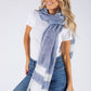 Tassel Detail Linen Scarf