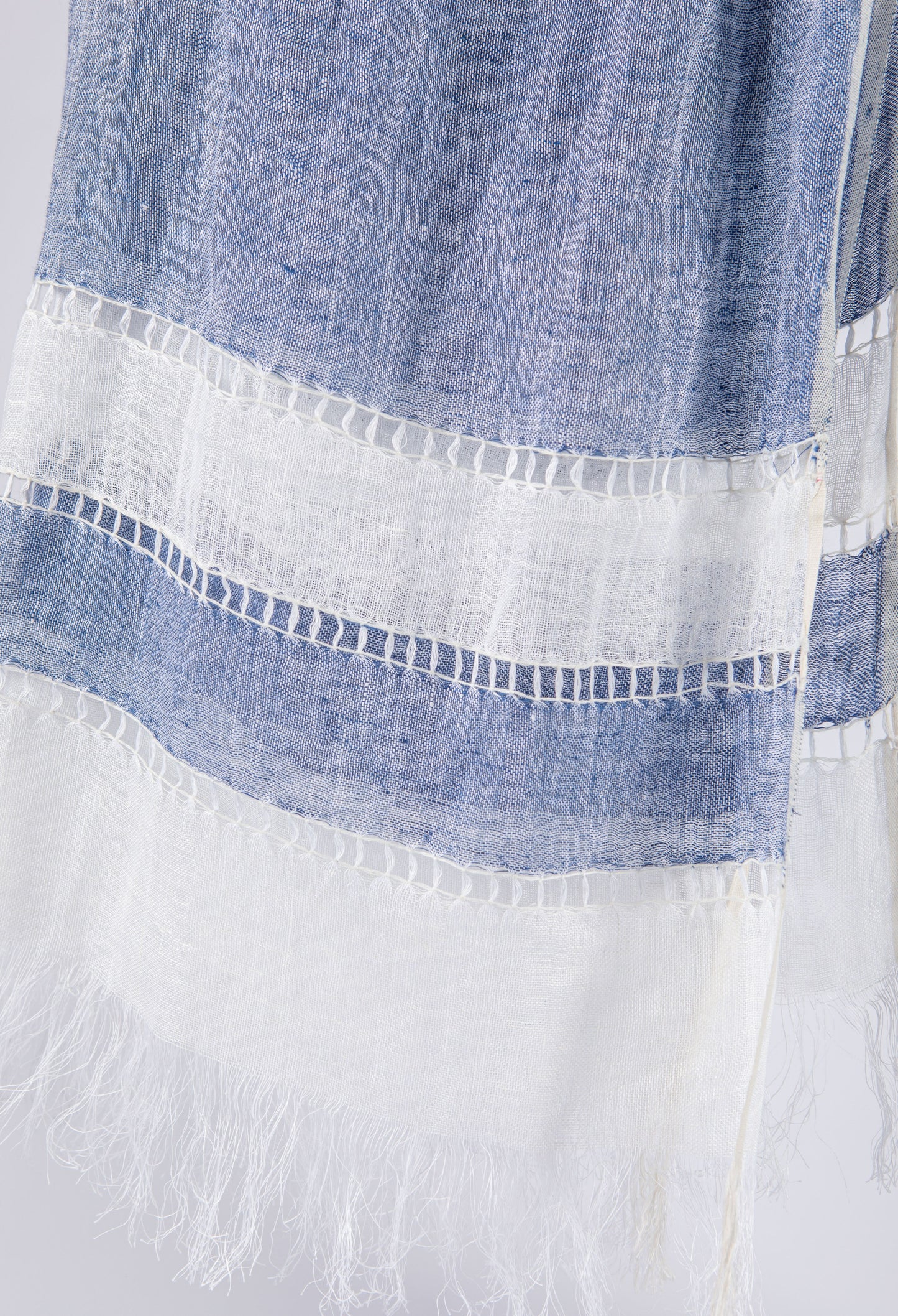 Tassel Detail Linen Scarf