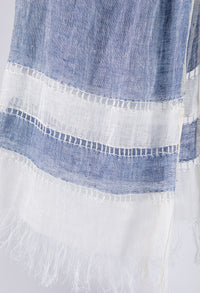 Tassel Detail Linen Scarf