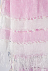 Tassel Detail Linen Scarf