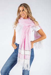 Tassel Detail Linen Scarf