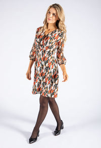 Abstract Print Dress