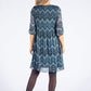 Aztec Print Plisse Pleat Dress-1