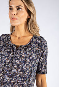 Geometric Print Top