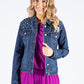 Pearl Beaded Denim Jacket