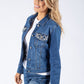 Pocket Bling Denim Jacket