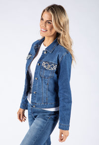 Pocket Bling Denim Jacket