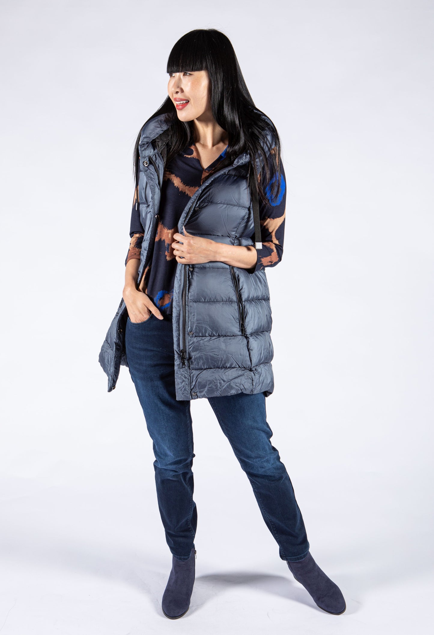 Longline Padded Gilet