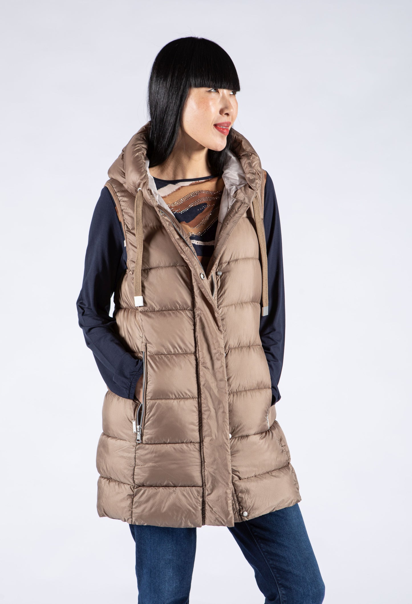 Longline Padded Gilet