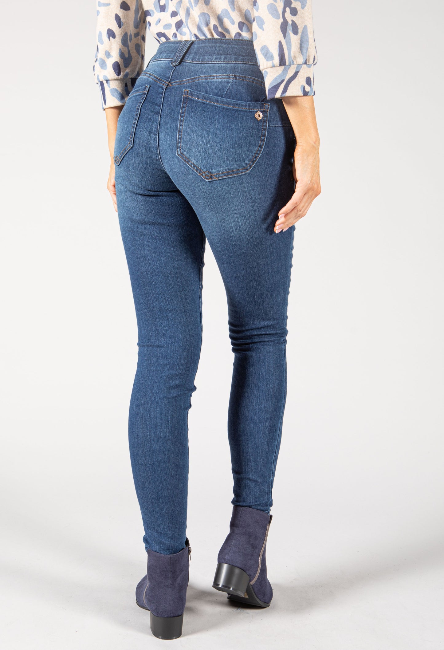 Blue Denim Jegging Booty Lift Jean