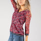 Emer V-Neck Lace Top